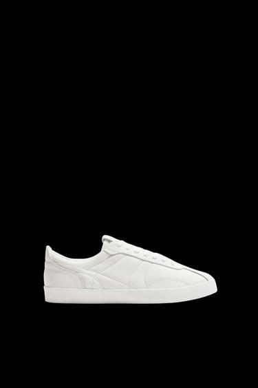 GEPOLSTERTER LEDERSNEAKER - Weiß von Zara - Bild 0