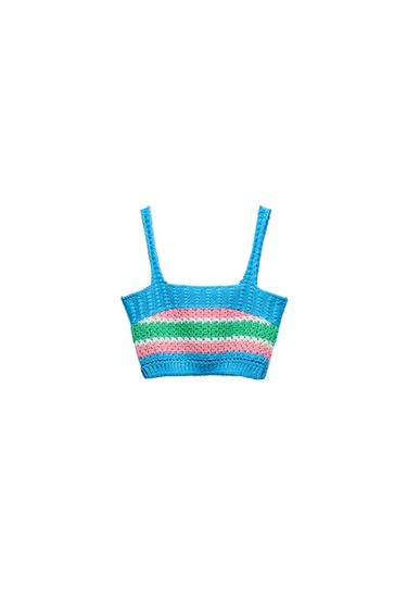 STRIPED KNIT TOP