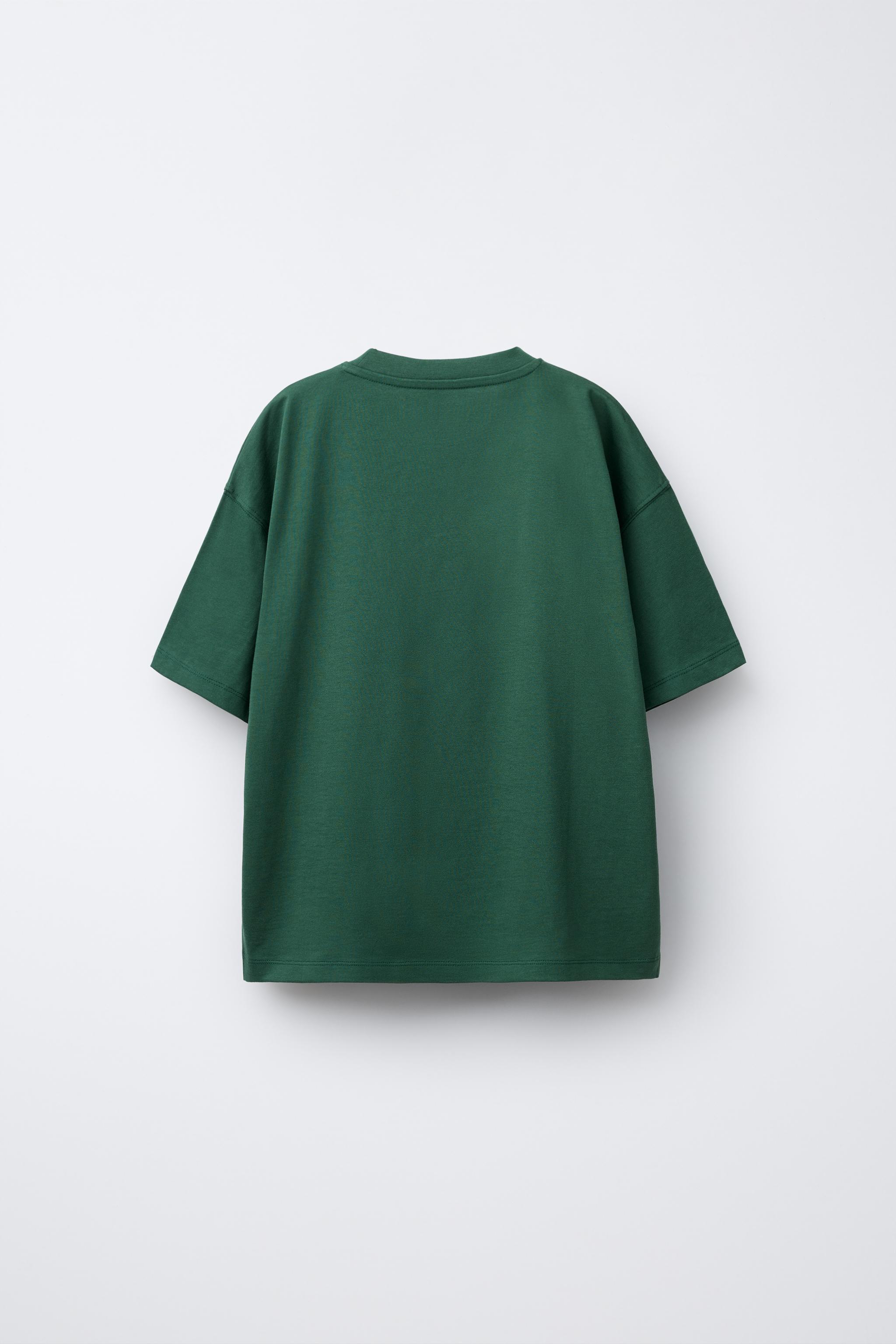 ★ドイツ発*ZARA*新作*SLOGANラグランTシャツ/RH★ テキスト ラグラン Tシャツ - ミディアムエクリュ | ZARA Japan