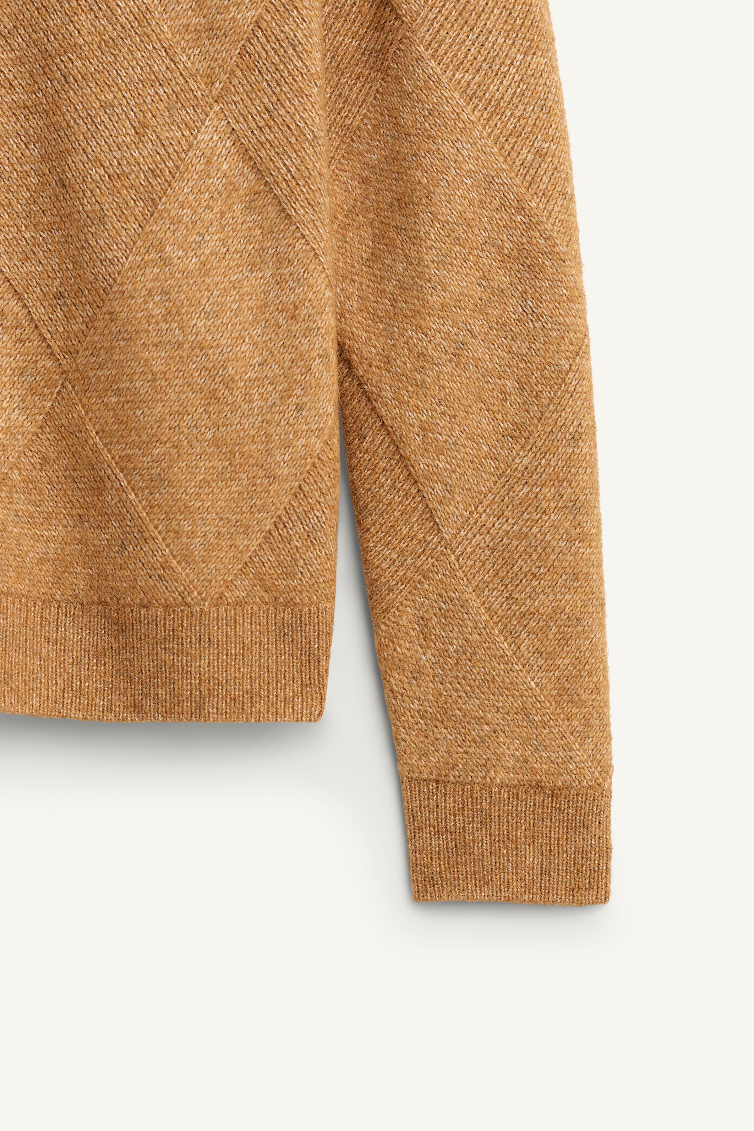 LIMITED EDITION GEOMETRIC JACQUARD SWEATER WITH SCARF