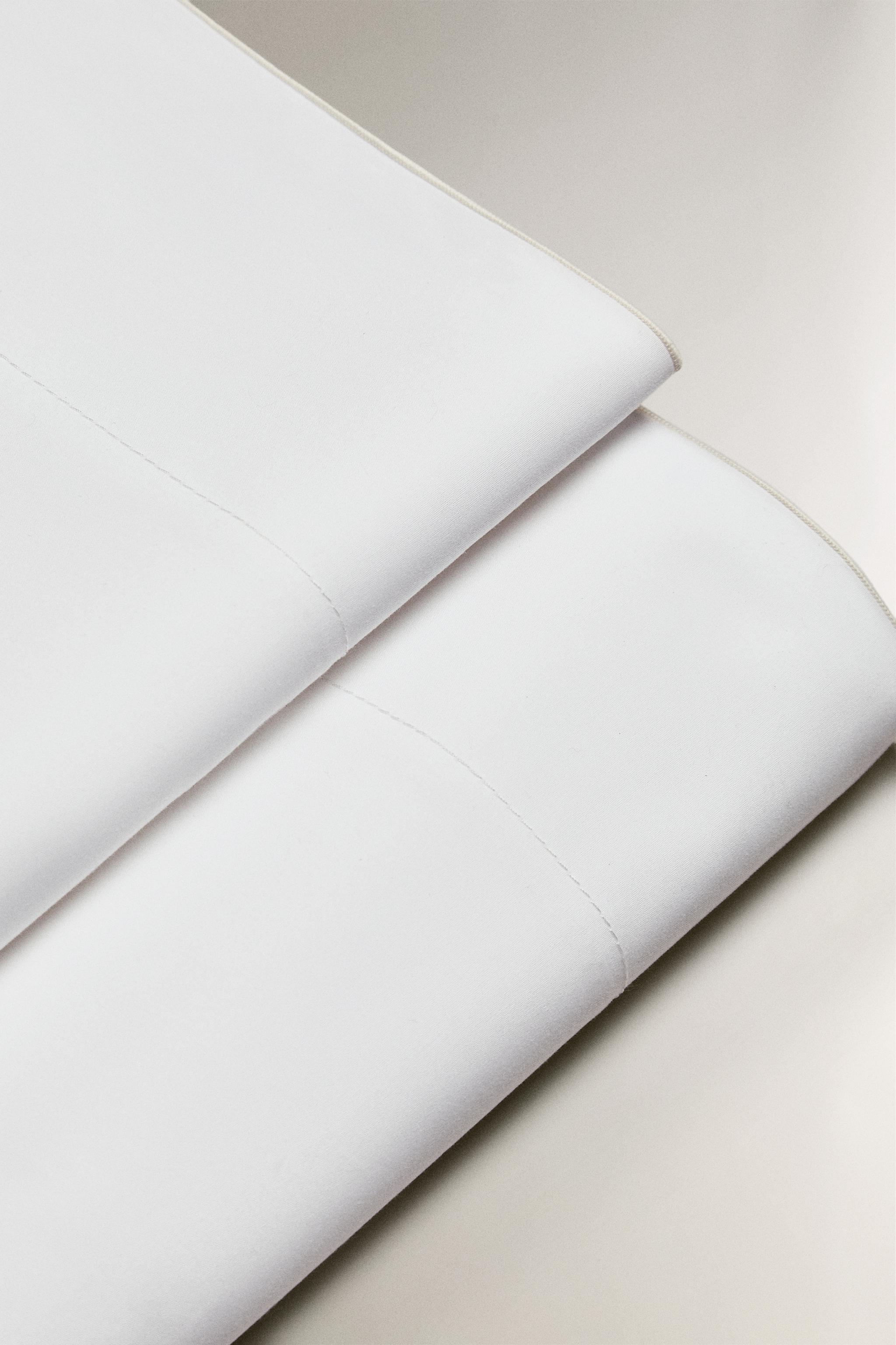 オーバーロック フラットシーツ - ホワイト | ZARA Japan / 日本