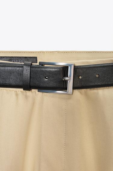 TROUSERS WITH BELT - camel de Zara - Image 7