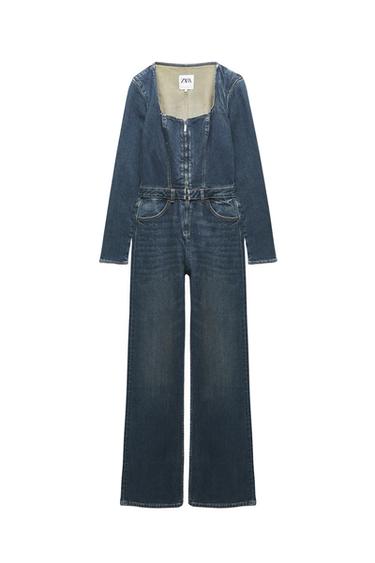 DENIM TRF JUMPSUIT