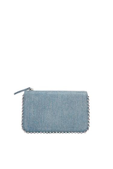 STUDDED CROSSBODY WALLET BAG