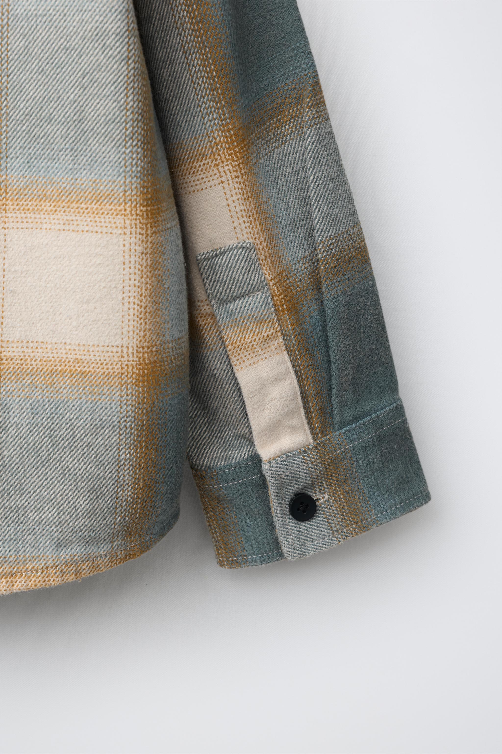 PLAID OVERSHIRT WITH DETACHABLE HOODIE