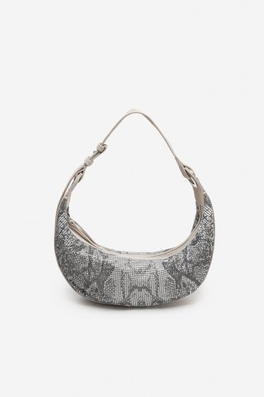 ÇANTË SUPI ME STAMPIM - THE ITEM ZARA WOMAN - Gri nga Zara