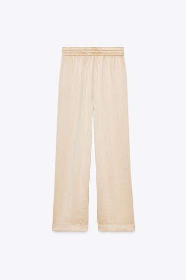 PANTALON LARGE EFFET FROISSÉ - Cave de Zara - Image 7