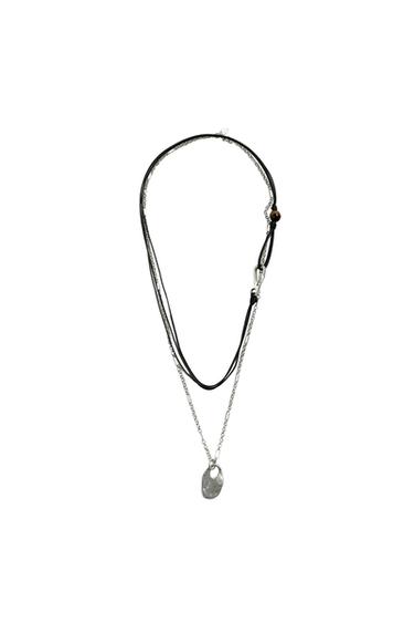 PACK OF 2 COMBINED NECKLACES - Silver by Zara