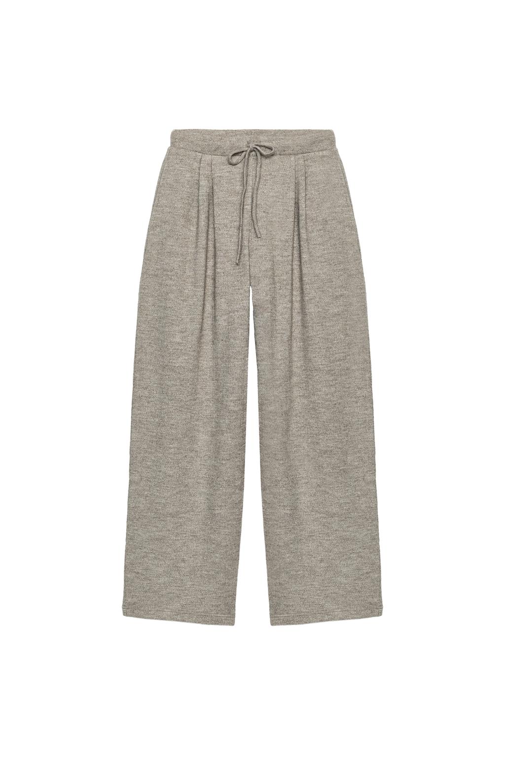 Soft Trousers - Grey Marl by Zara