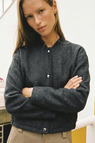 VESTE BOMBER SOFT - Gris de Zara - Image 0
