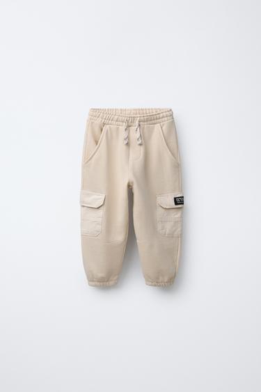 PANTALON DE JOGGING STYLE MILITAIRE - Écru de Zara