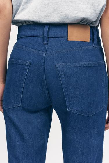 ZW COLLECTION HIGH-WAIST BOOTCUT CROPPED JEANS - Mid-blue by Zara - Image 2