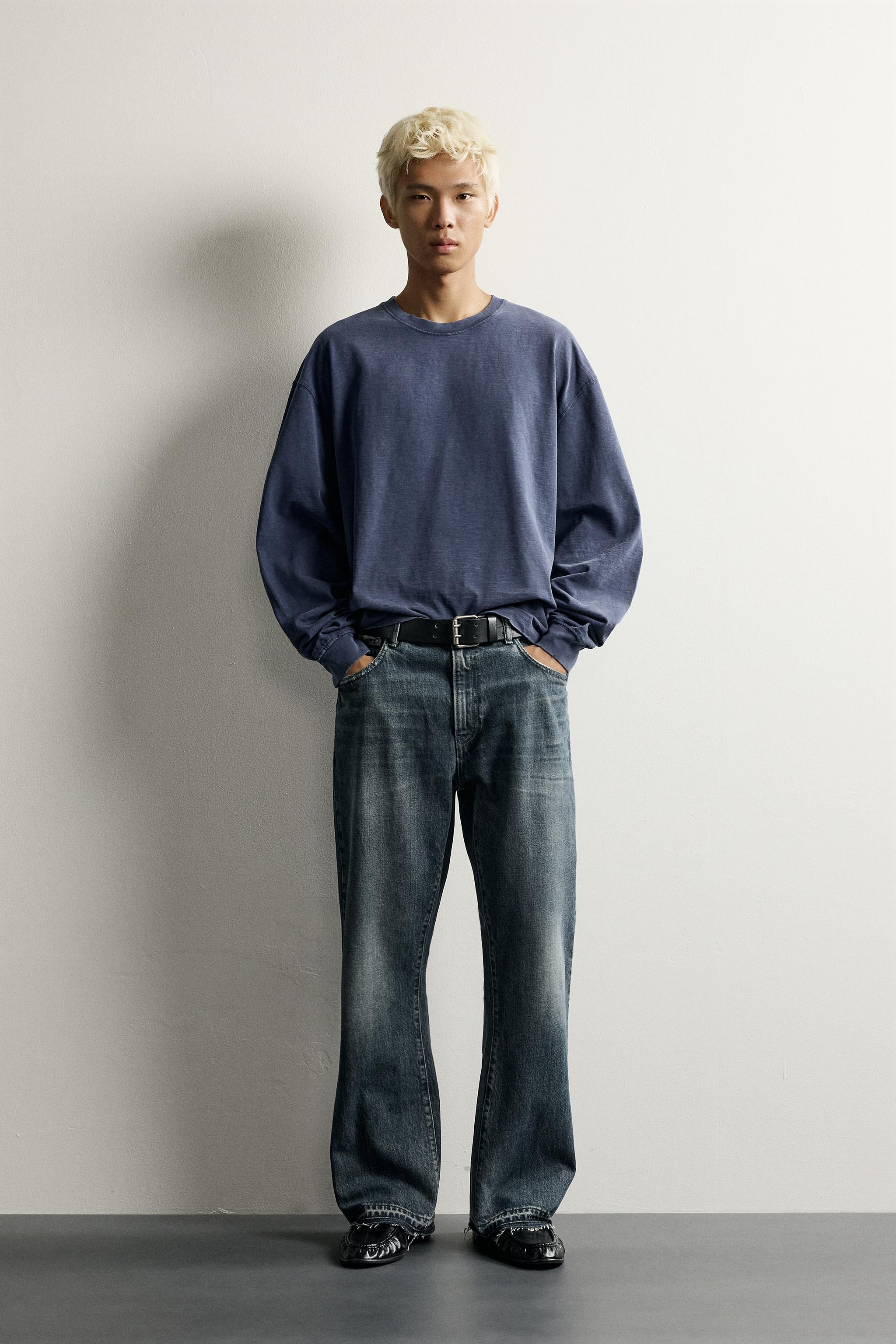 WASHED SLUB RELAXED FIT T-SHIRT - thumbnail 3