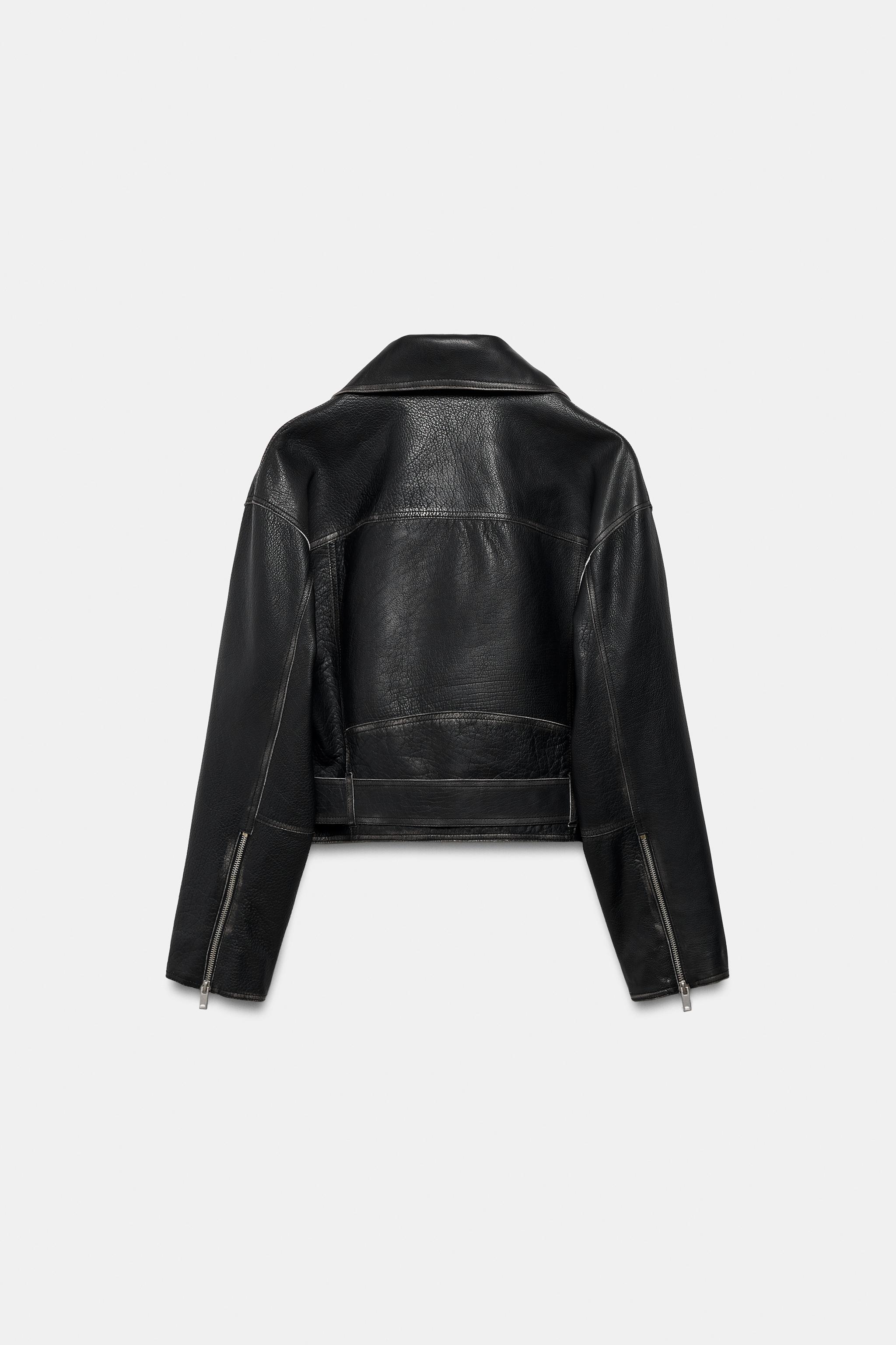 ZW COLLECTION LIMITED EDITION DERİ BIKER CEKET - Siyah | ZARA