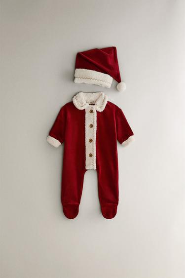 DÉGUISEMENT BÉBÉ GRENOUILLÈRE PÈRE NOËL NOËL - Rouge de Zara - Image 4