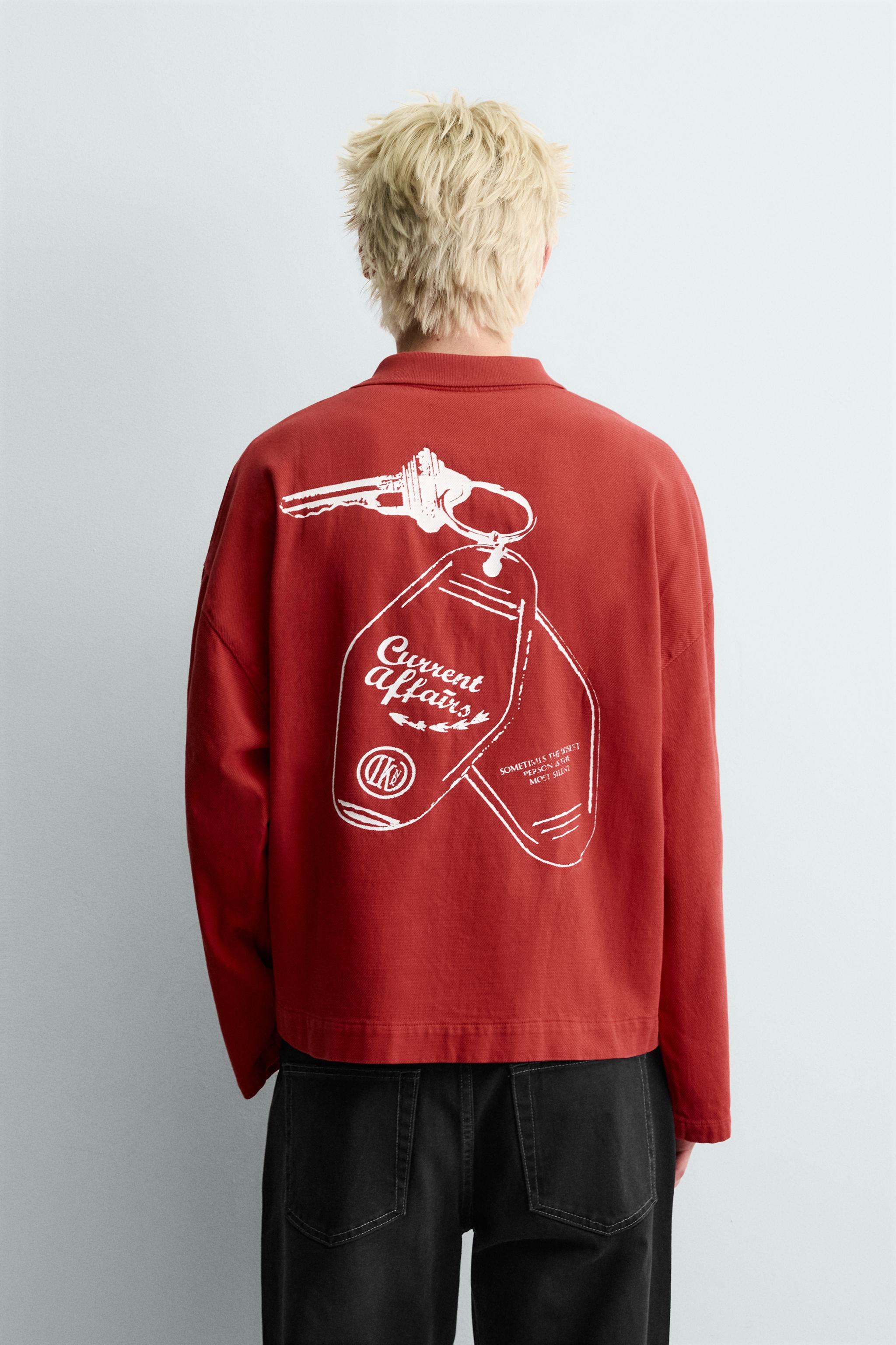 KEYRING PRINT POLO SHIRT - Red | ZARA United Kingdom