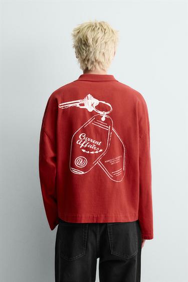 CAMISA POLO ESTAMPADO LLAVEROS - Rojo de Zara