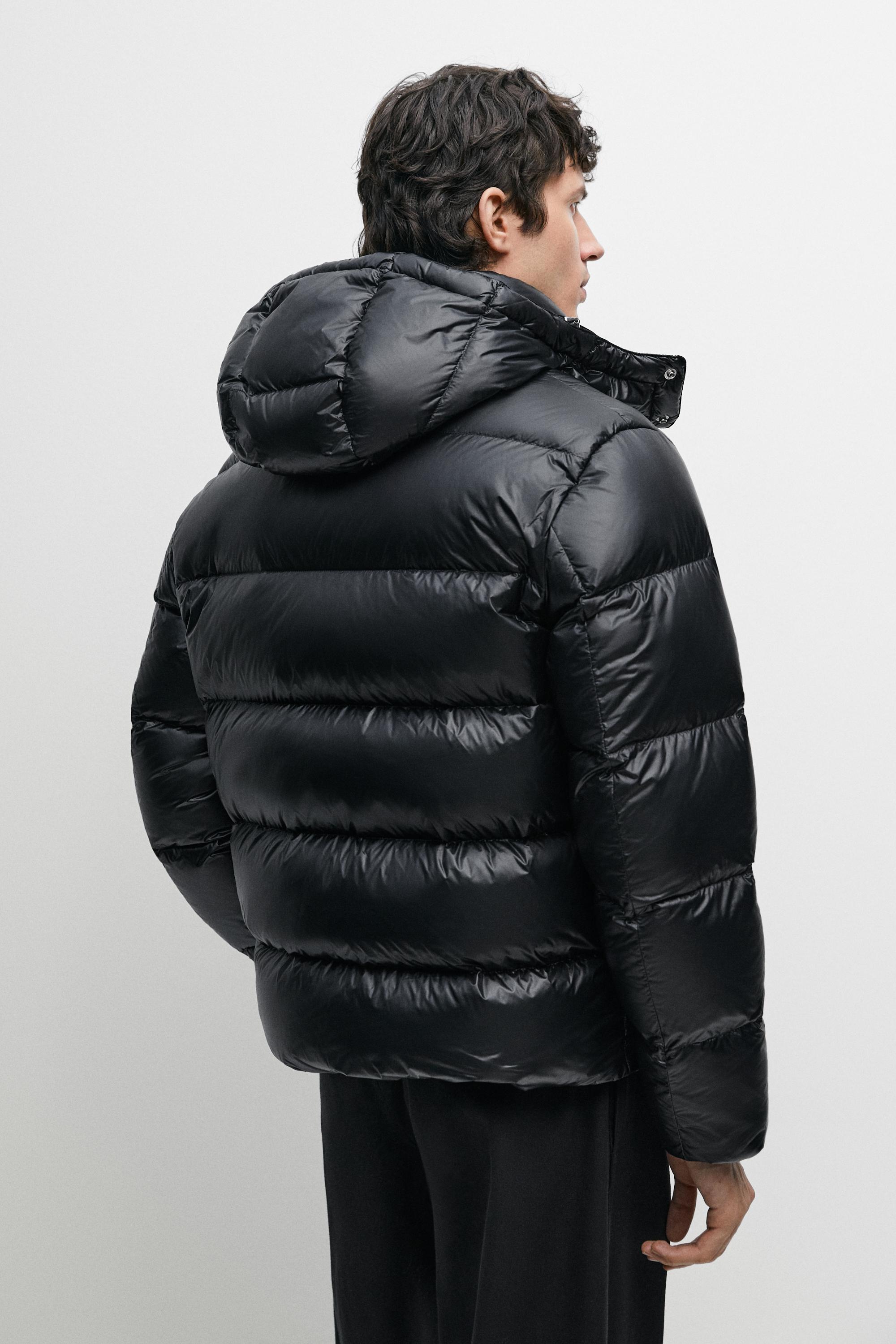 Shiny down jacket