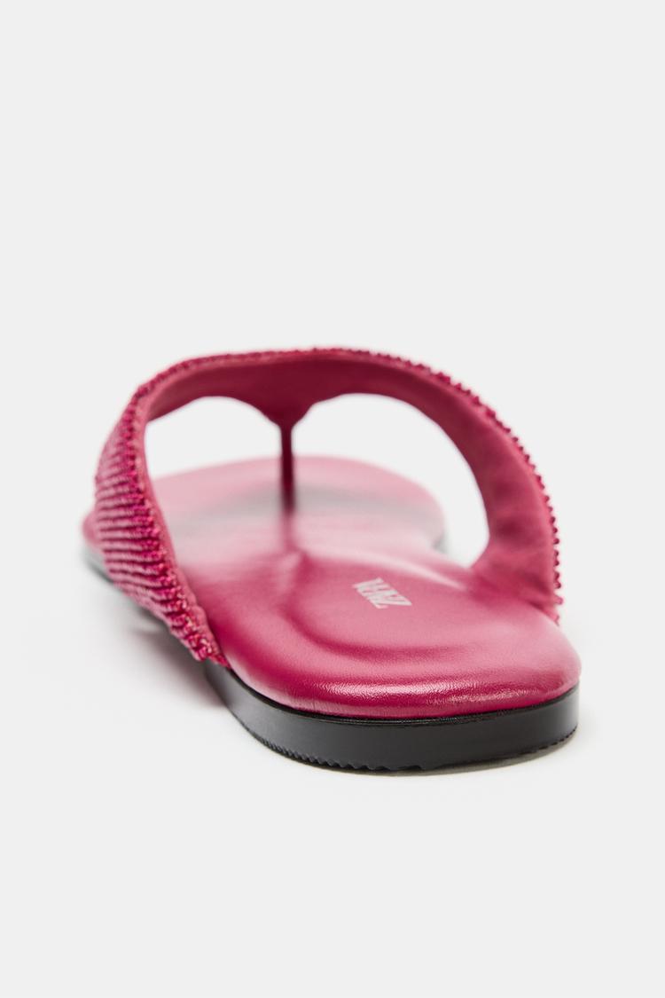 SANDALIAS PLANAS CON ABALORIOS 7