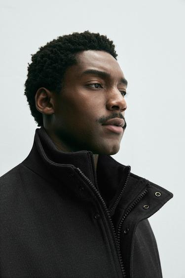 MANTEAU COL AMOVIBLE - Gris de Zara - Image 4