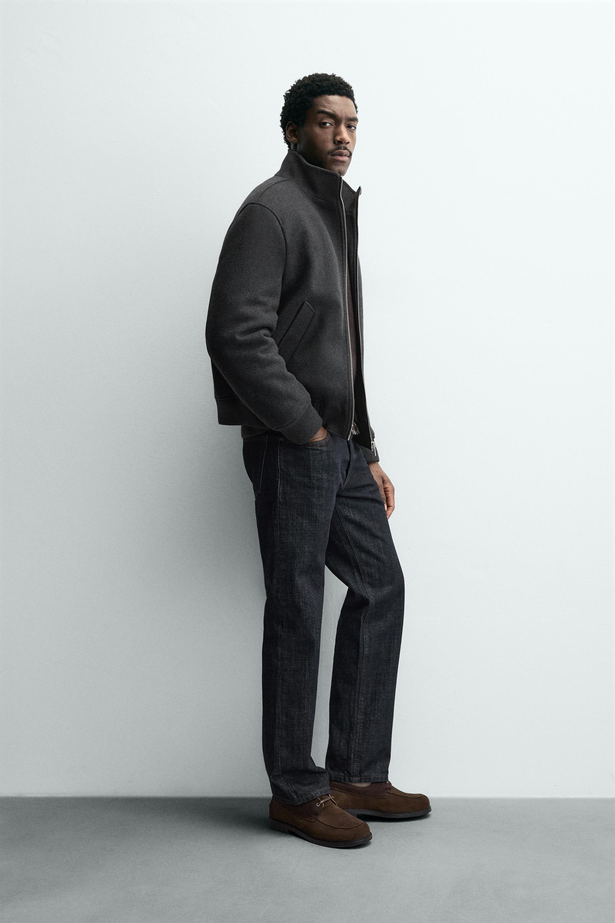 COMBINATION BOMBER JACKET - Anthracite Gray | ZARA United States
