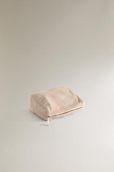 LARGE TERRY TOILETRY BAG - Ecru White by Zara - Image 3