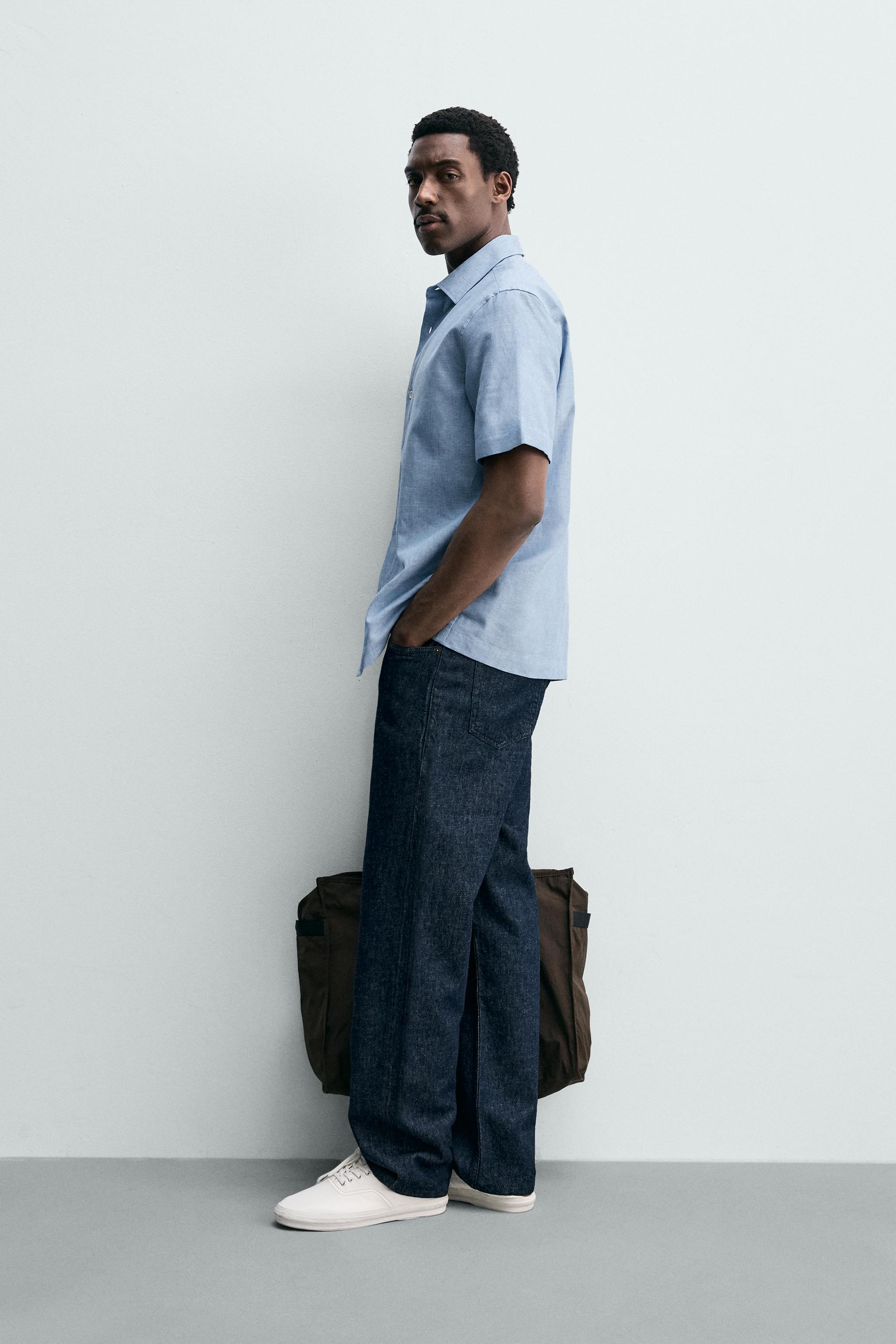 LINEN COTTON REGULAR FIT SHIRT