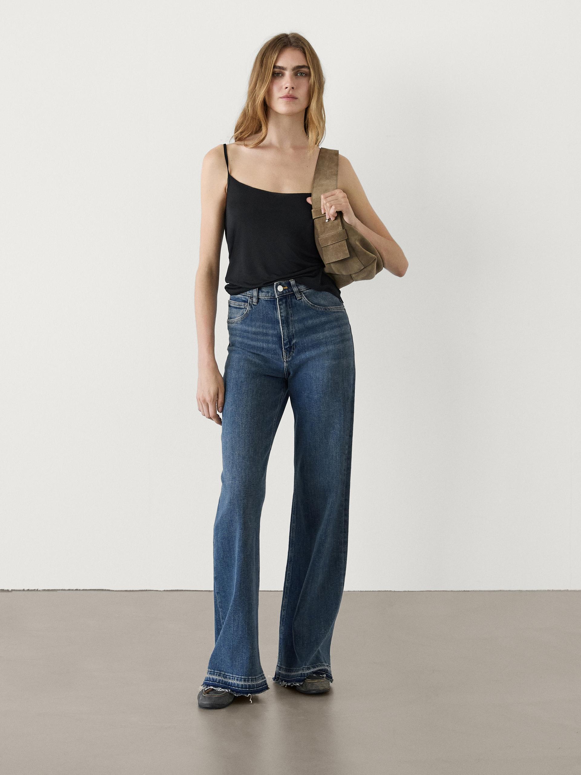 Flare fit high waist jeans