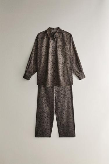 CHEMISE IMPRIMÉ LÉOPARD - Marron de Zara - Image 3