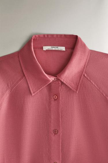 CHEMISE À PLIS - Rose de Zara - Image 1