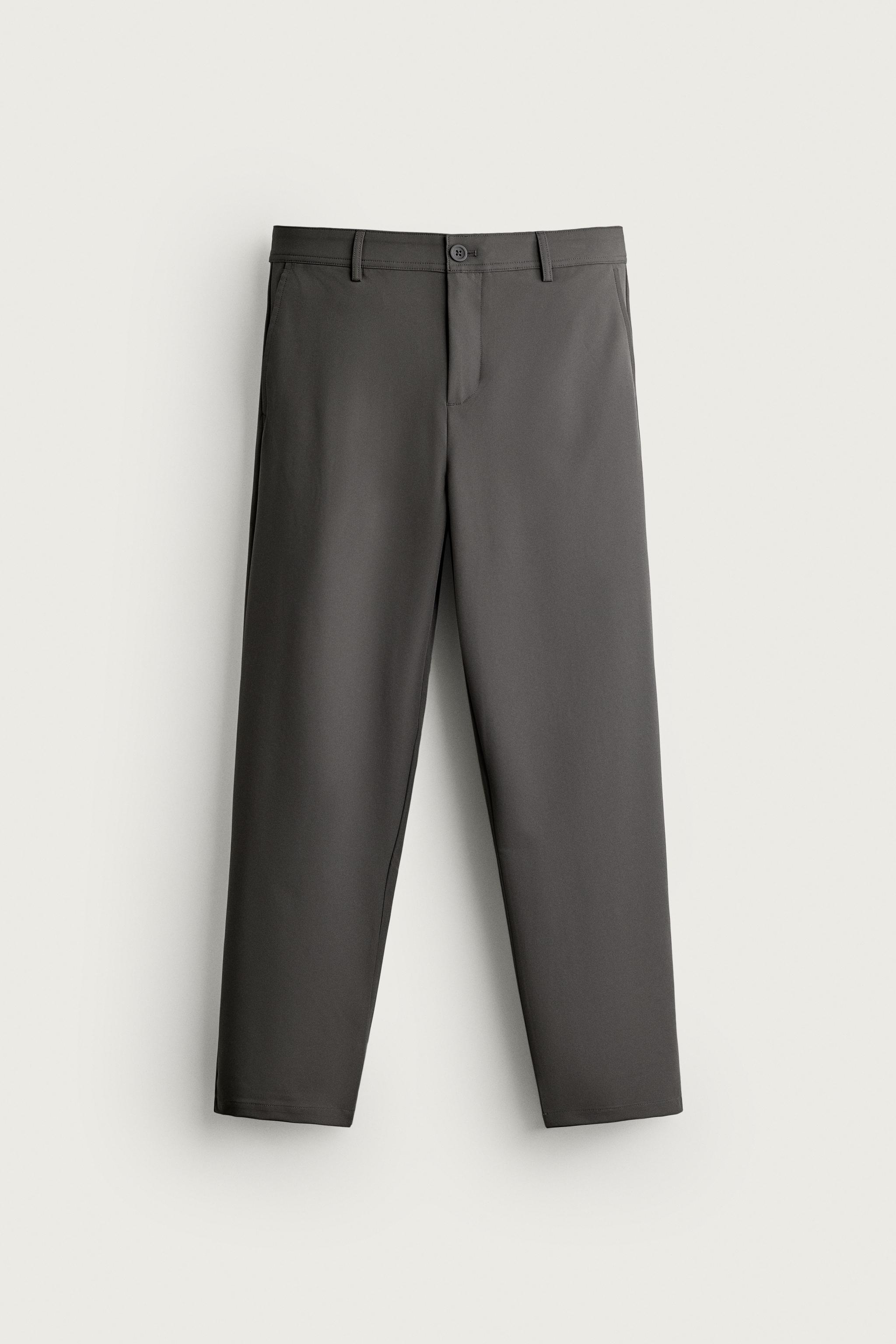 COMFORT TECHNICAL TROUSERS — Dark khaki