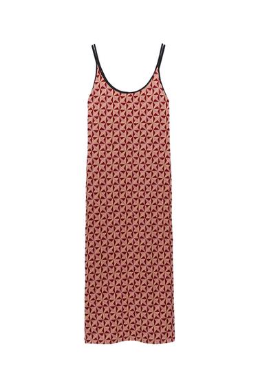 JACQUARD MIDI DRESS