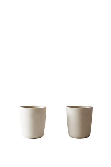 SET DE 2 - TAZA 370 ML - crudo-blanco de Zara