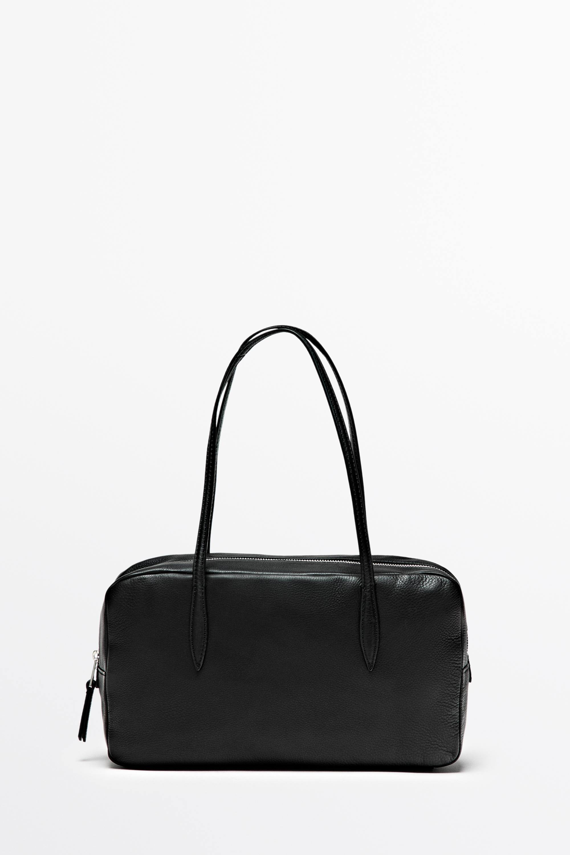 Nappa leather mini duffle bag - Brown | ZARA United States