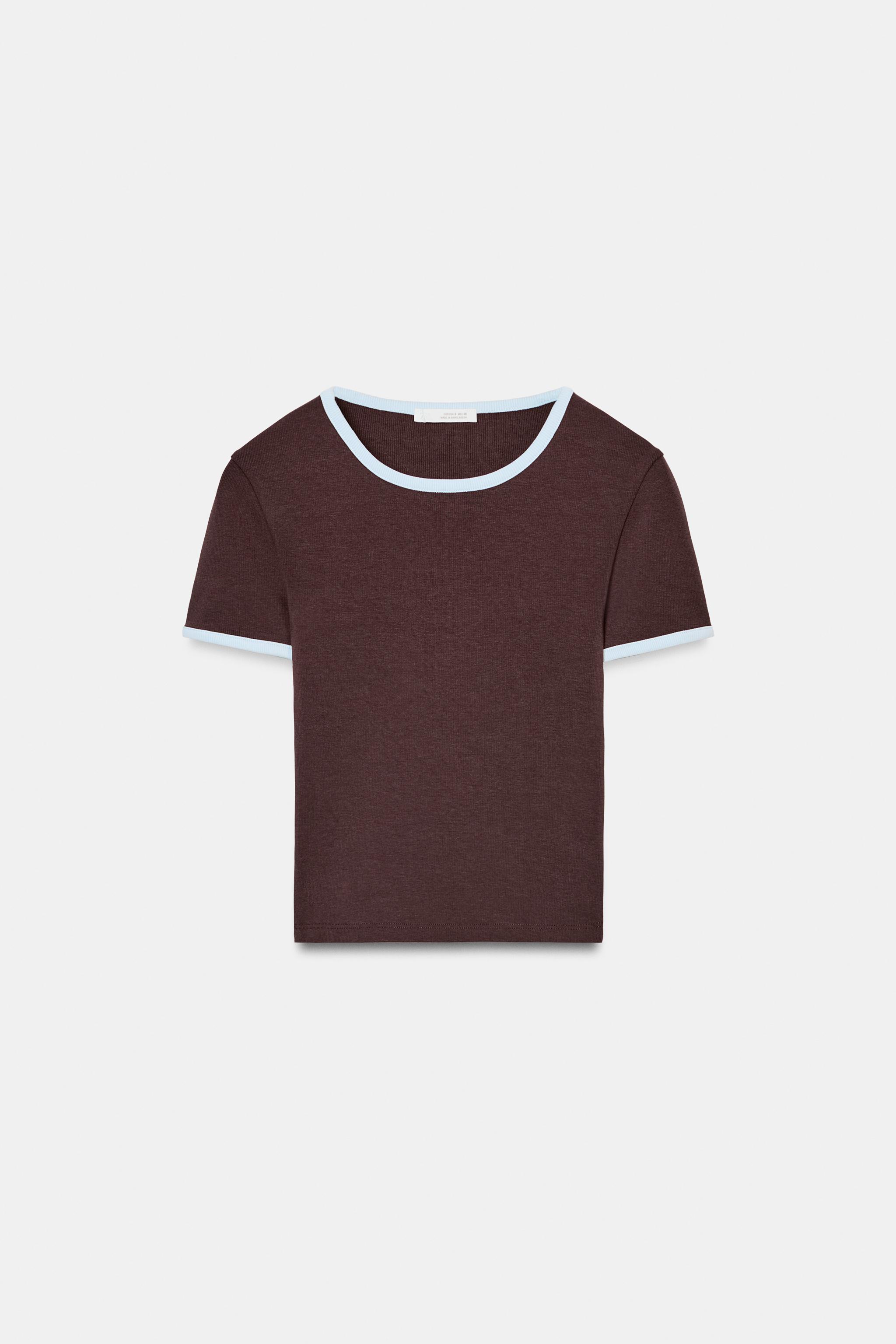 KONTRAST ŞERİTLİ T-SHIRT - Görsel 5