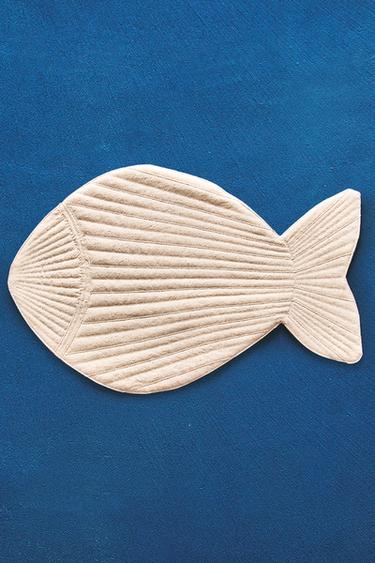 QUILTED FISH PLACEMAT - Light beige by Zara - Image 5