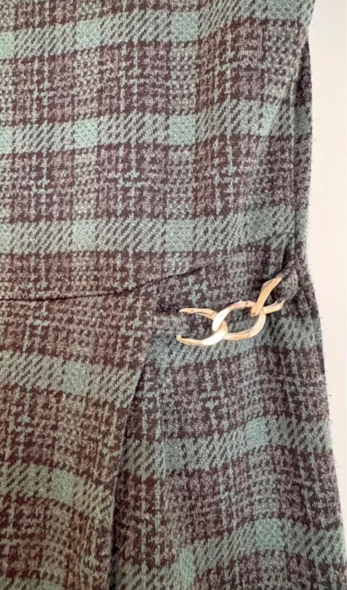 CHECKED JUMPSUIT DRESS - Image 4