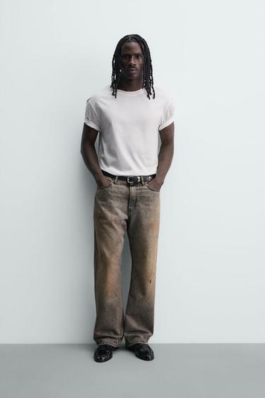 BAGGY FIT ՋԻՆՍԵՐ - Մոխրագույն / դարչնագույն Zara-ից