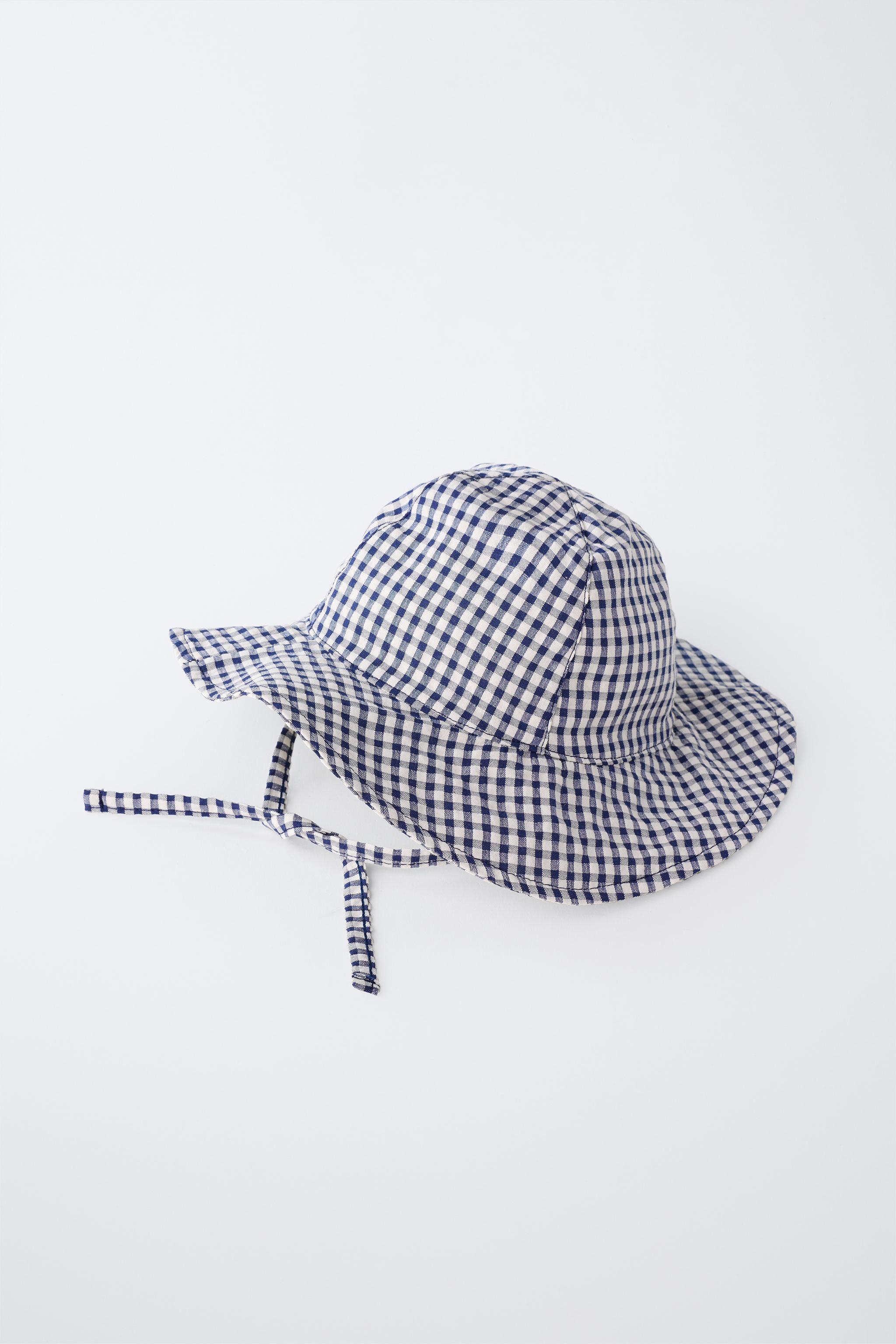 Детские головные уборы Zara GINGHAM PRINT HAT — фото 4