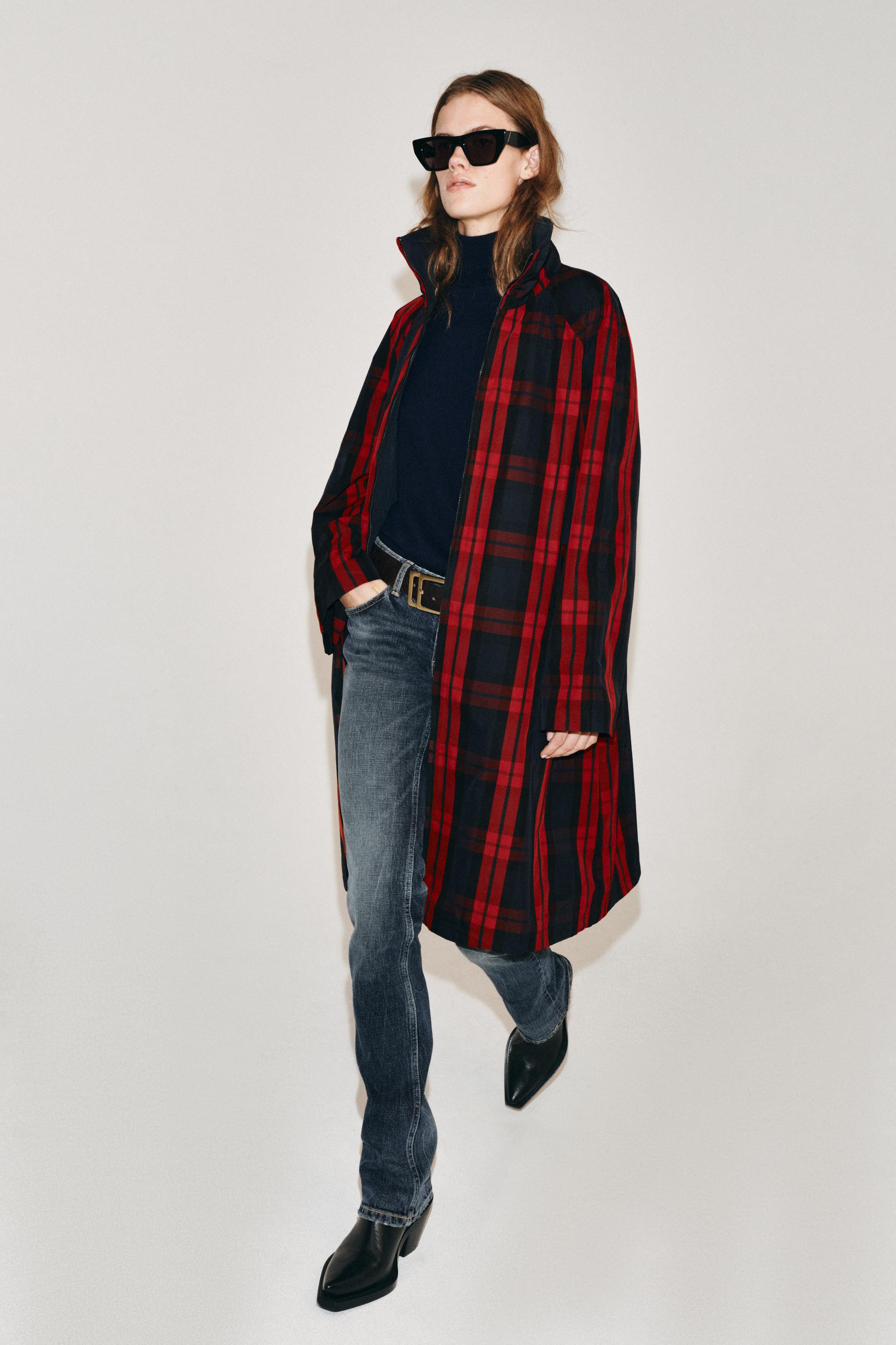 TRENCH MIDI CARREAUX ZW COLLECTION