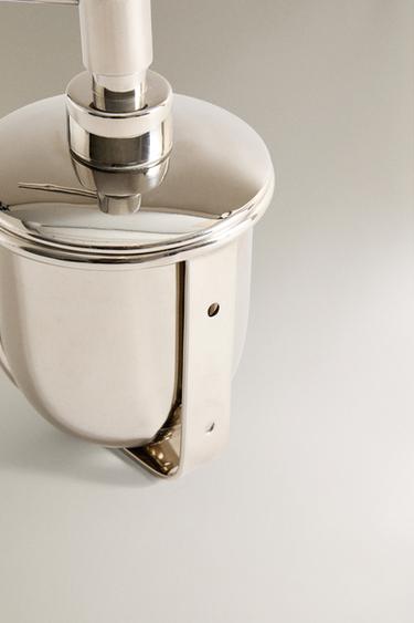 SHINY METAL SOAP DISPENSER - Silver by Zara - Image 2