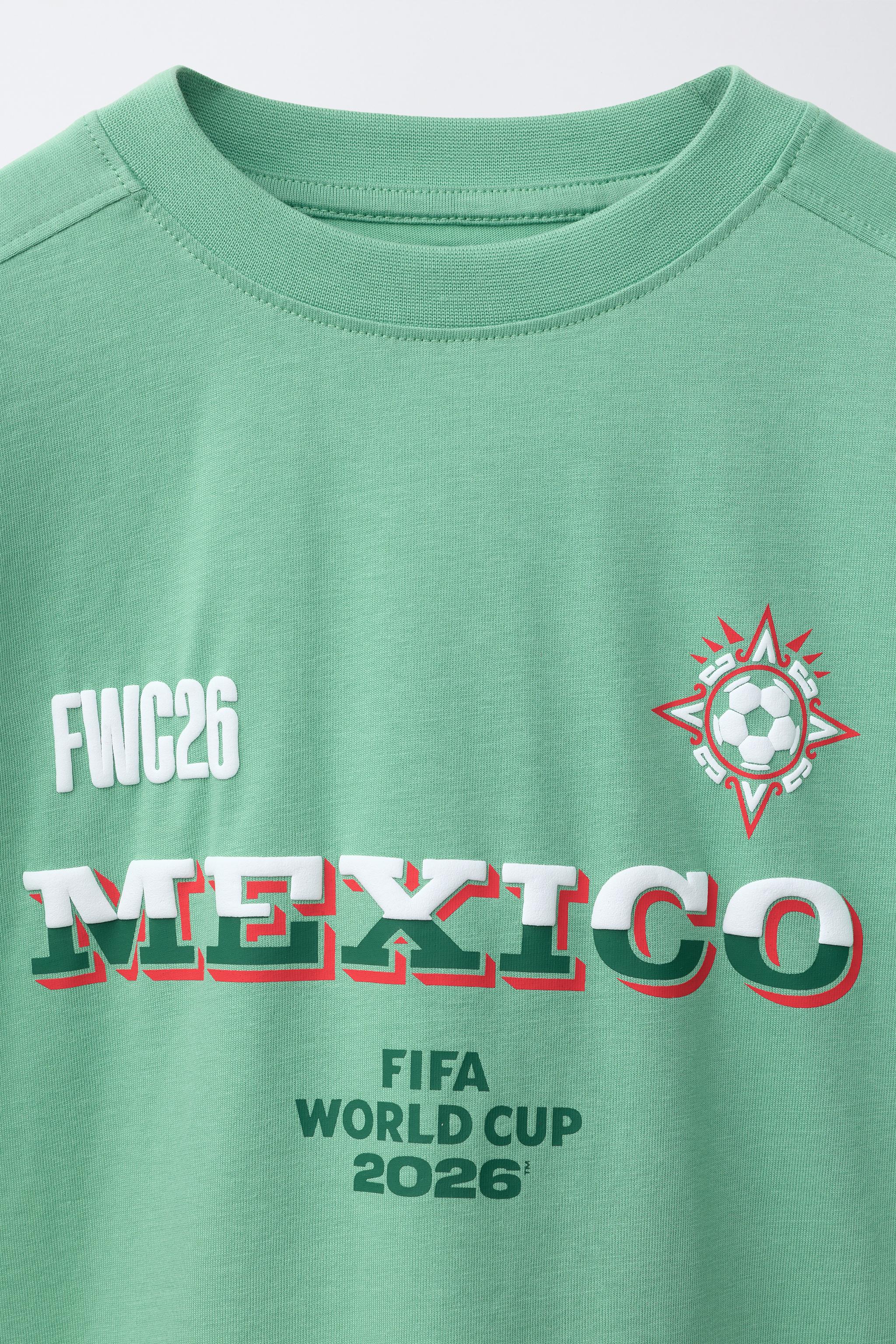 Детские футболки Zara MEXICO FIFA WORLD CUP ™ 2026 PRINT T-SHIRT — фото 4