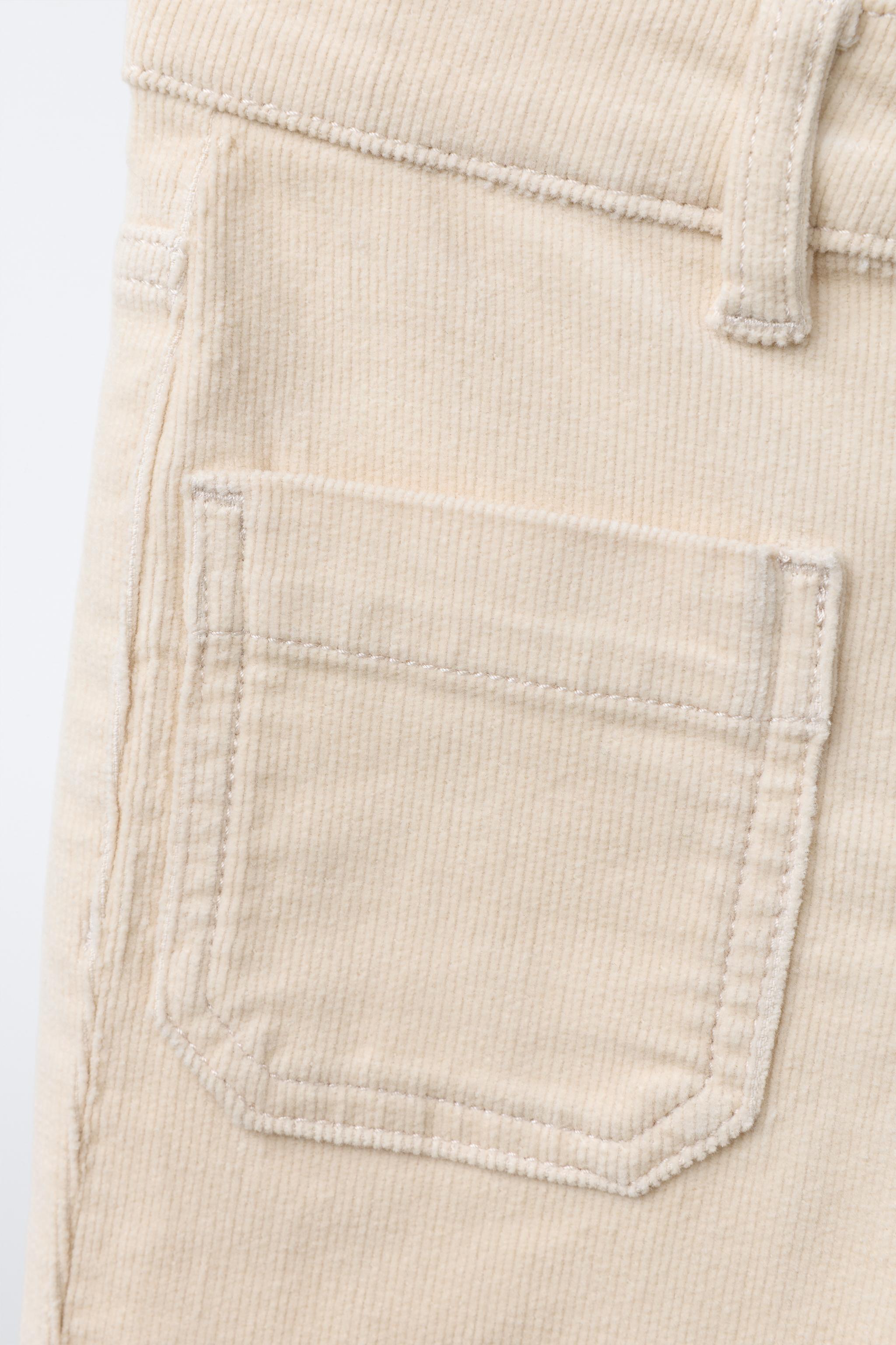 STRAIGHT CORDUROY PANTS WITH POCKETS