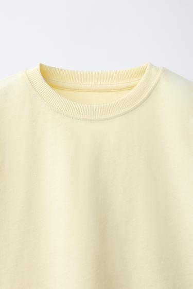 PLAIN HEAVY JERSEY T-SHIRT - Yellow by Zara - Image 2