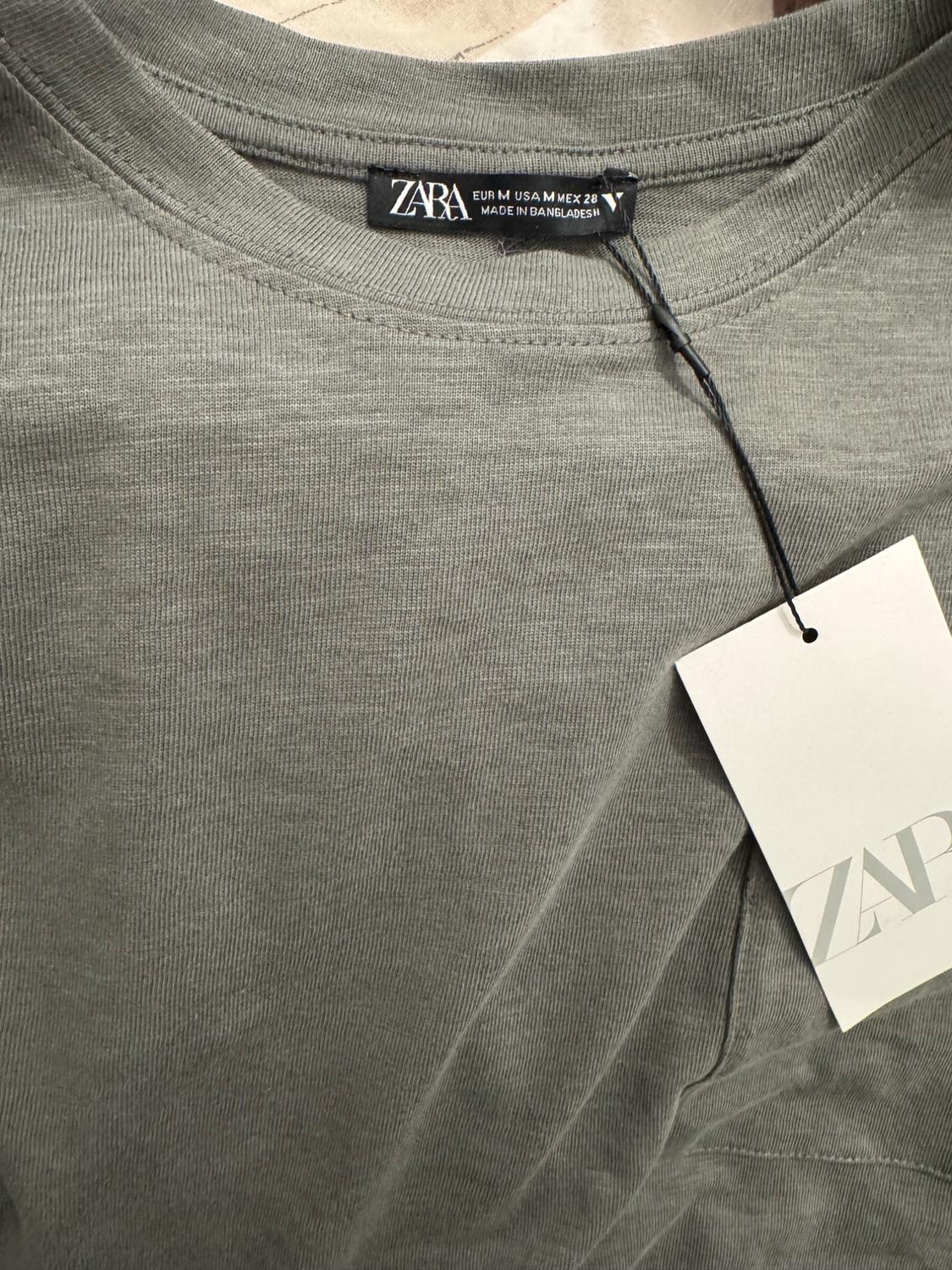 SLUB KNIT COTTON CROPPED T-SHIRT - Image 3