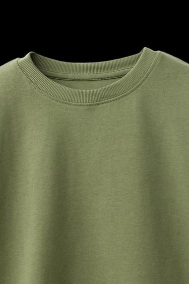 CAMISETA LISA HEAVY JERSEY - Khaki de Zara