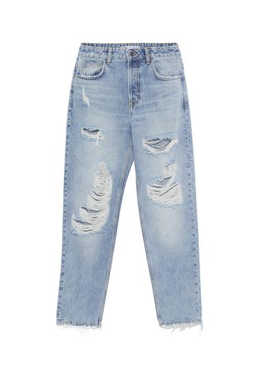 RIPPED MOM FIT JEANS Z1975