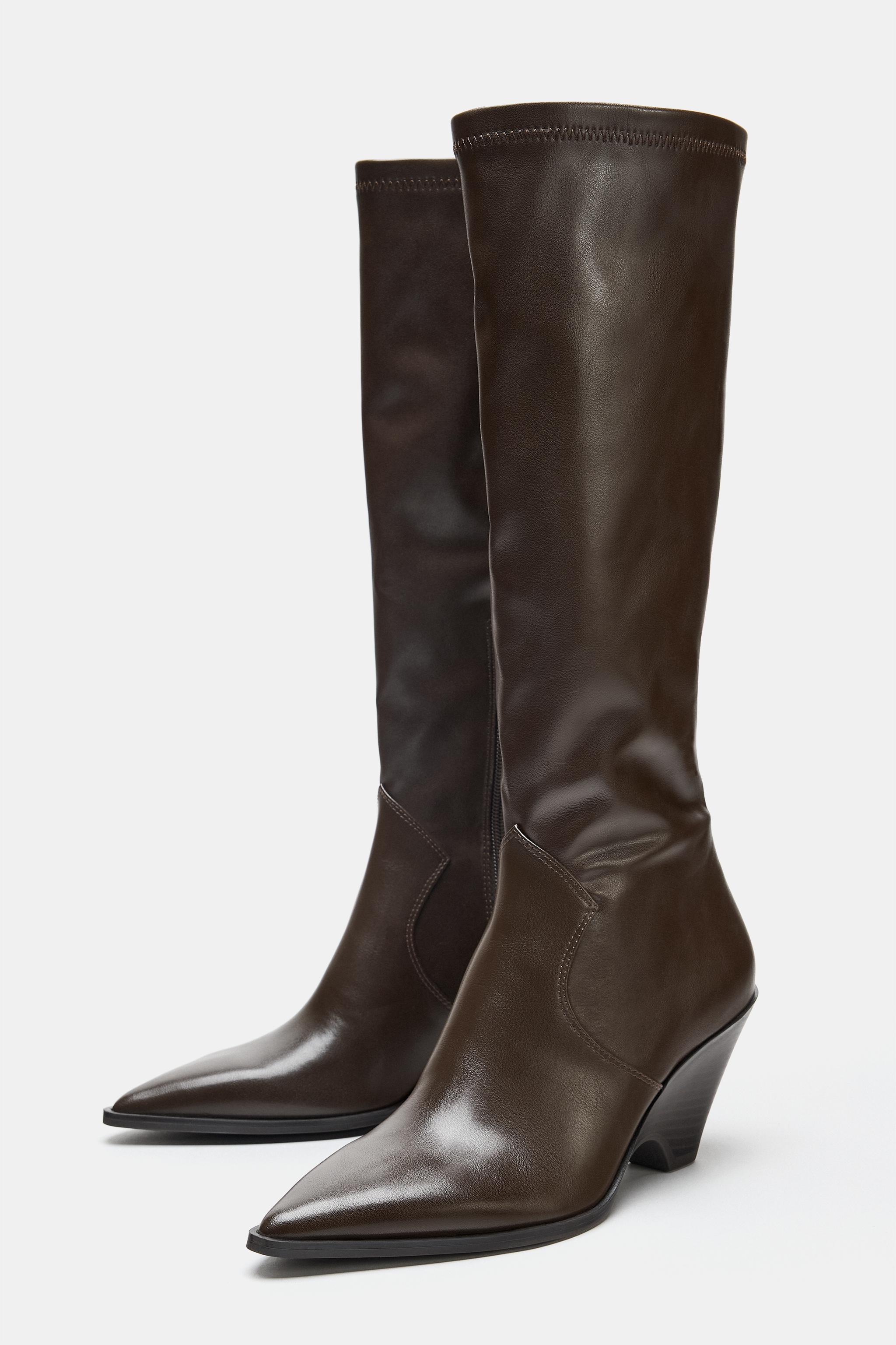 COWBOY HEELED BOOTS