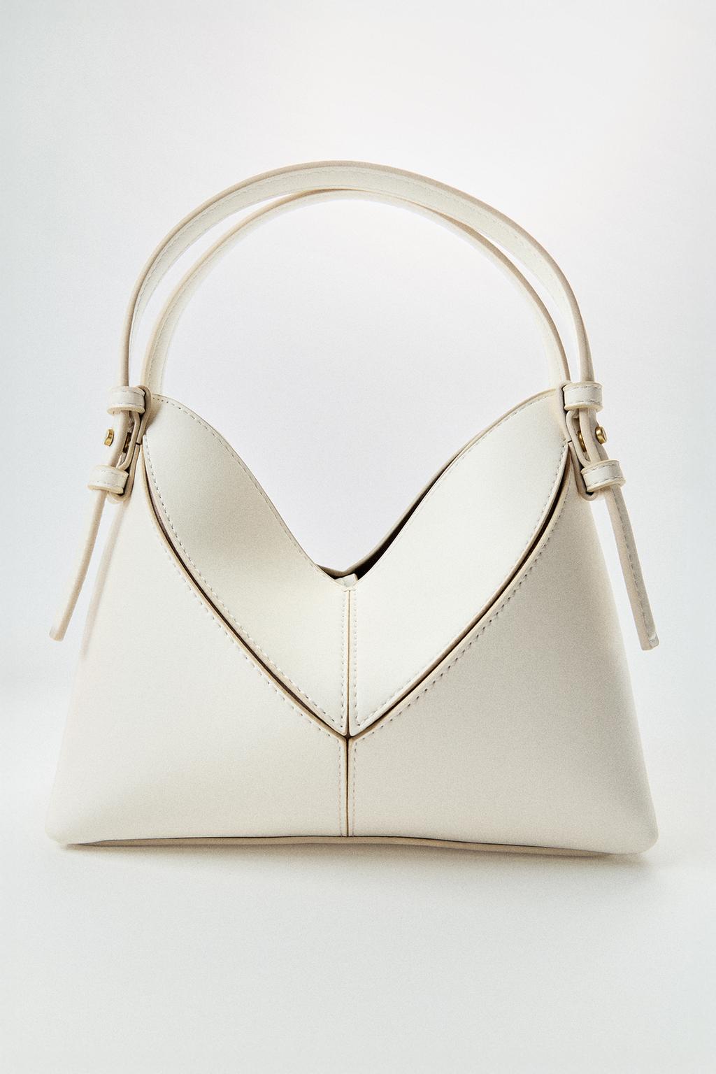 MINI BUCKET BAG WITH TOPSTITCHING