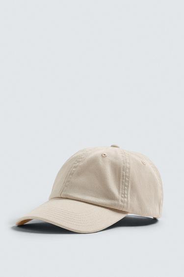 Zara WASHED CAP - Ecru